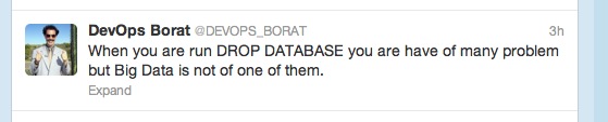 DevOps Borat on delete