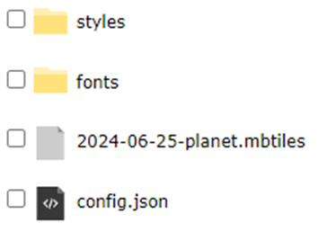 Custom tile server fonts