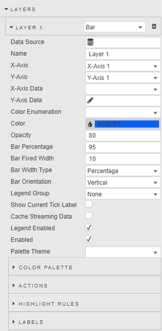 Layer properties - Line