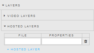 Hosted layer properties
