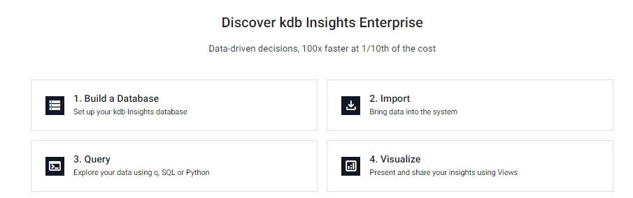 Select a build a database.