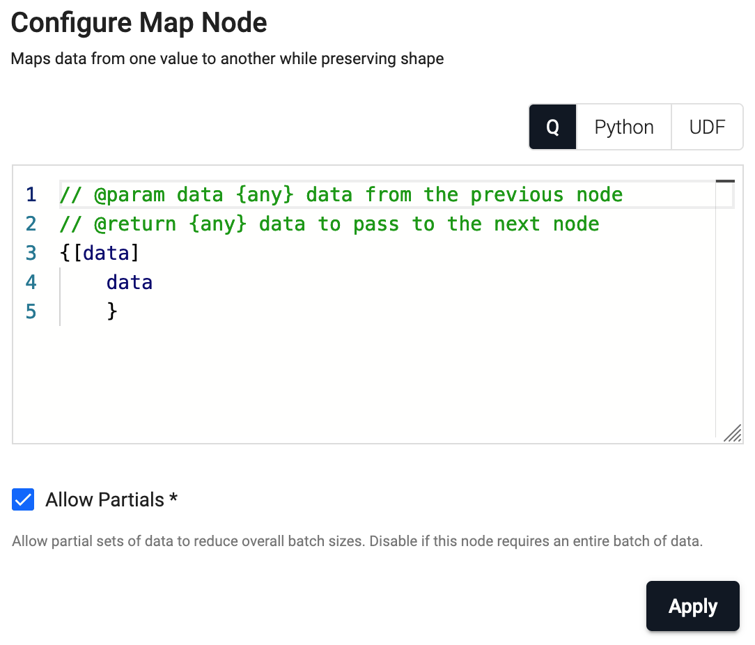 q Map properties