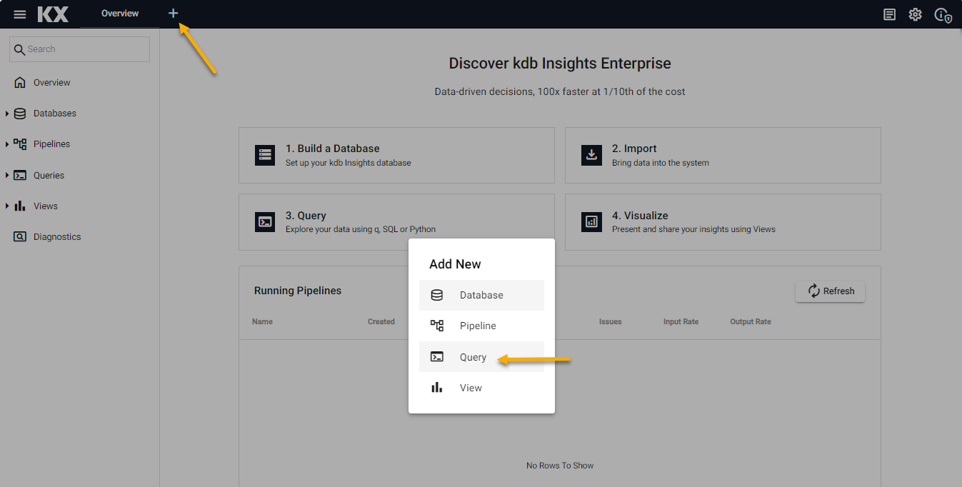 Query from ribbon menu
