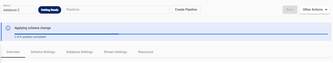 Schema Status Indicator