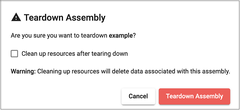 Teardown database