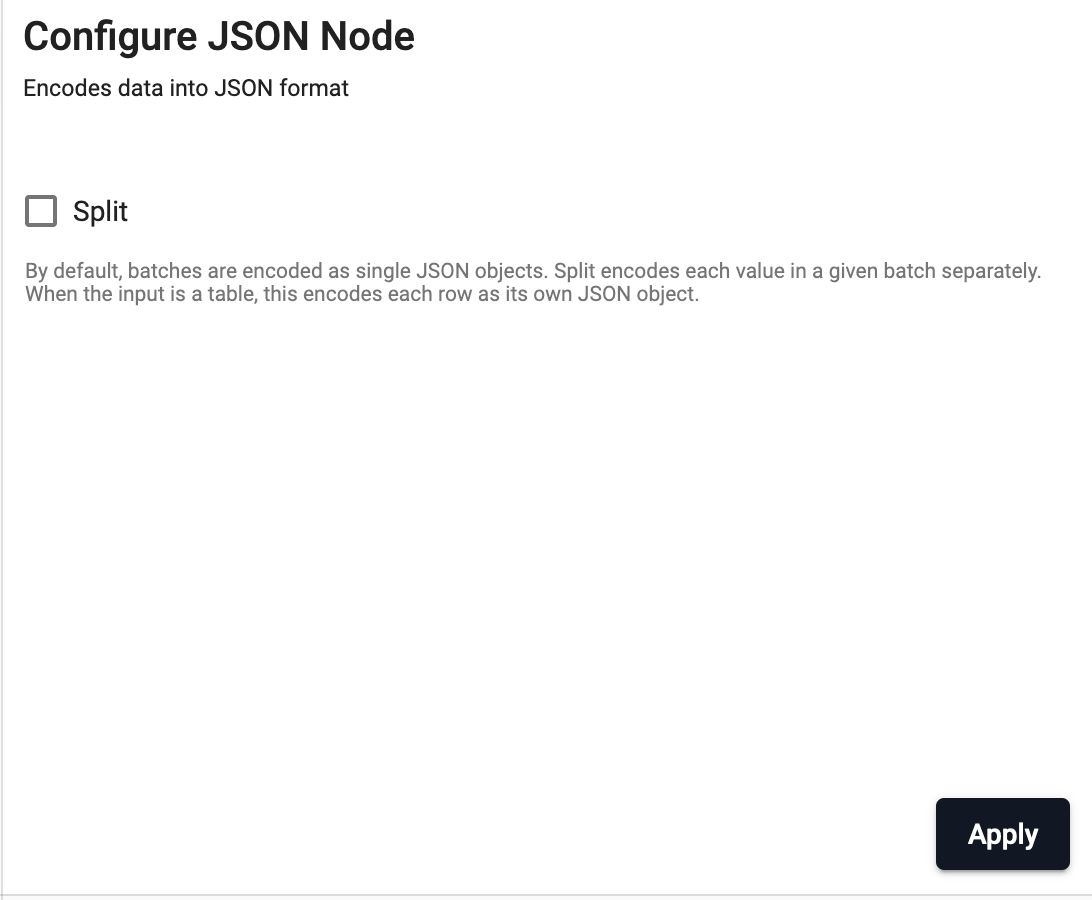 JSON Encoder properties