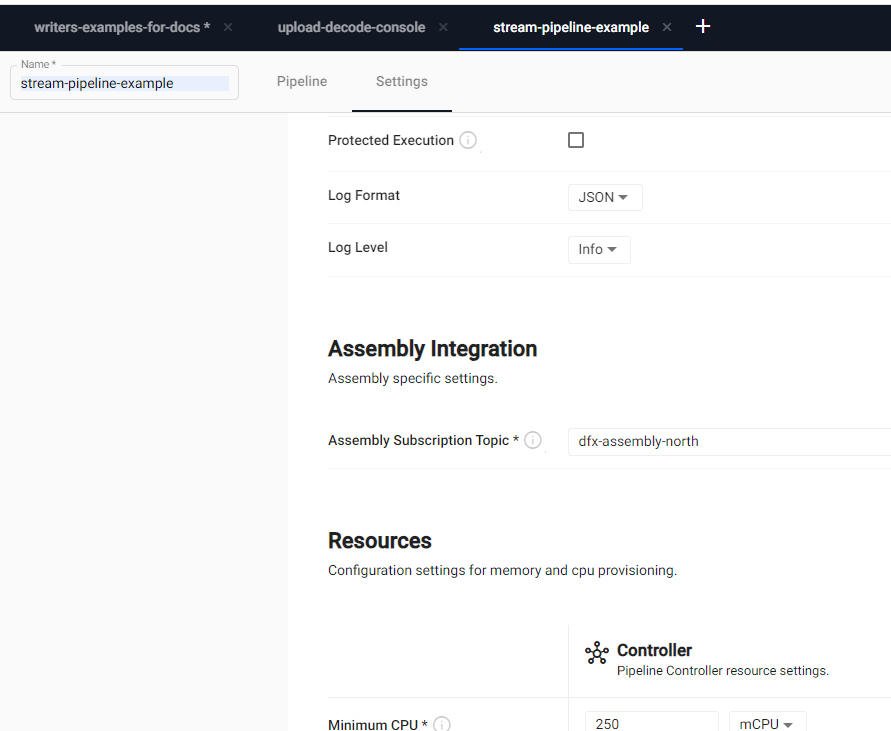 Deploy dialog assembly integration