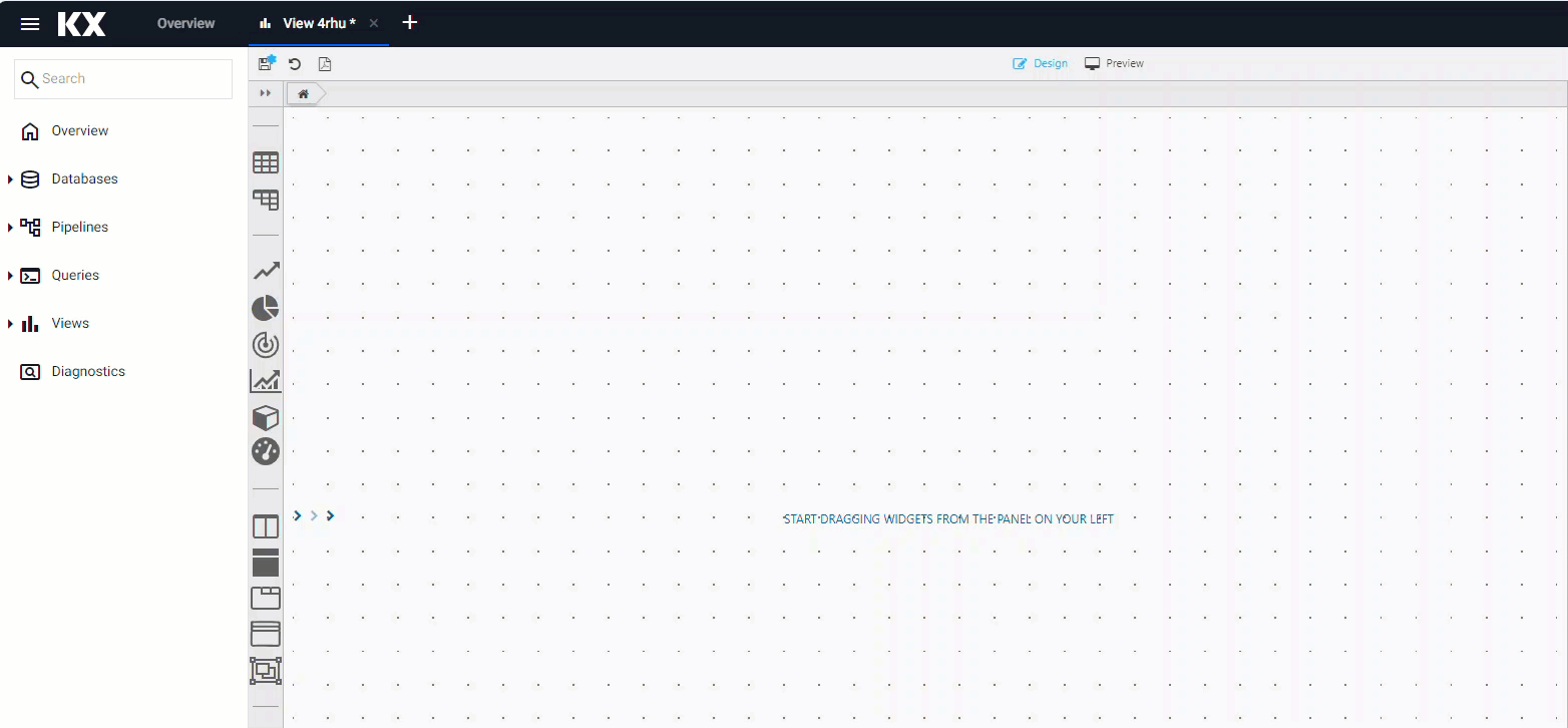 Click-and-drag a component into the workspace.