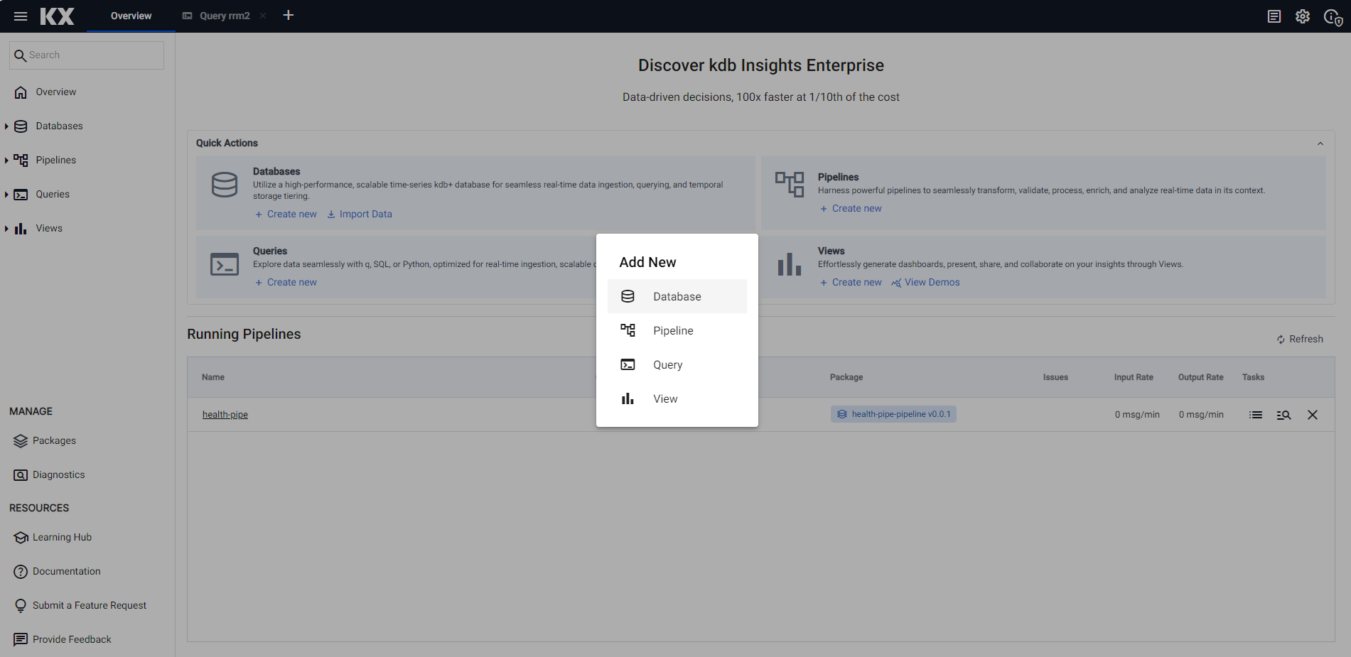 Query from ribbon menu