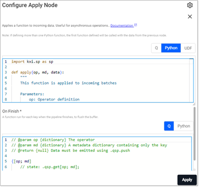 Python apply properties