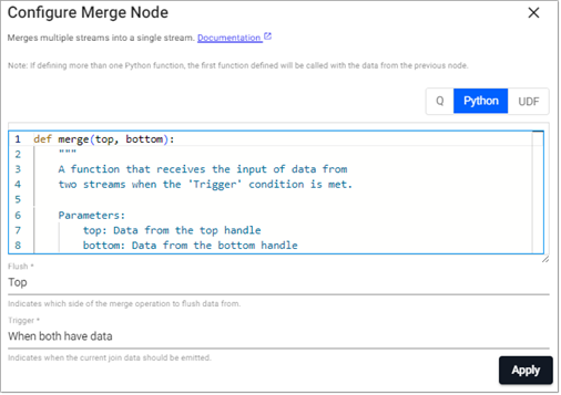 Python Merge properties