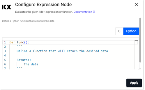 Python expression properties