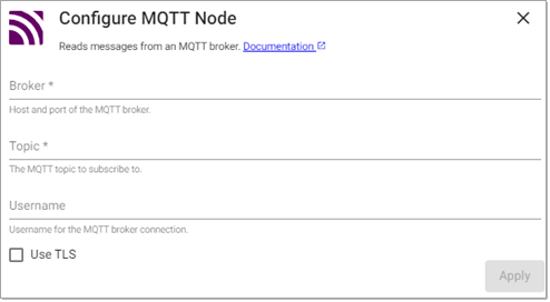 MQTT reader properties