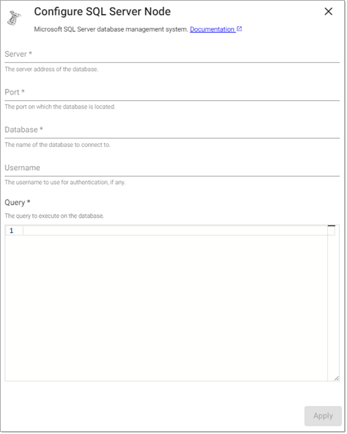 SQL Server reader properties