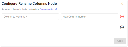 Rename Columns properties