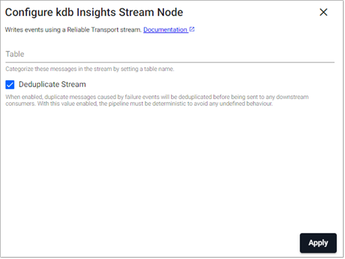 Stream writer properties