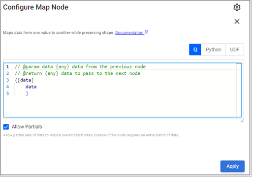 q Map properties