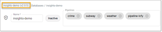 Package name in breadcrumb
