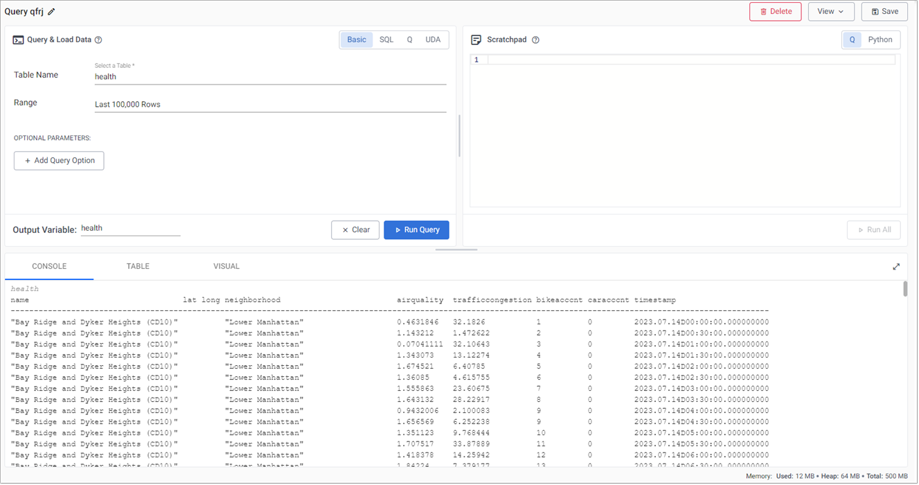 Basic query