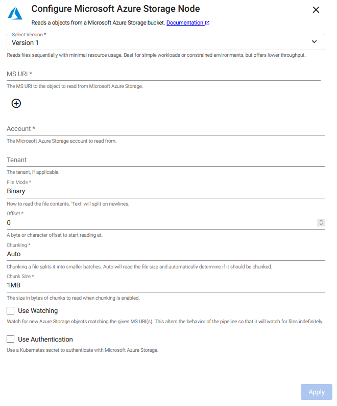Expression reader properties