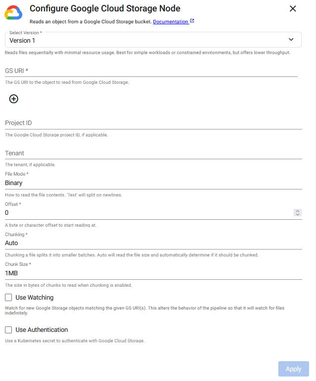Expression reader properties