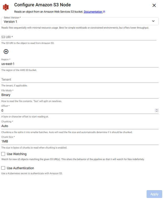 Expression reader properties