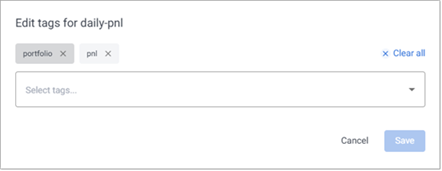 Edit tags
