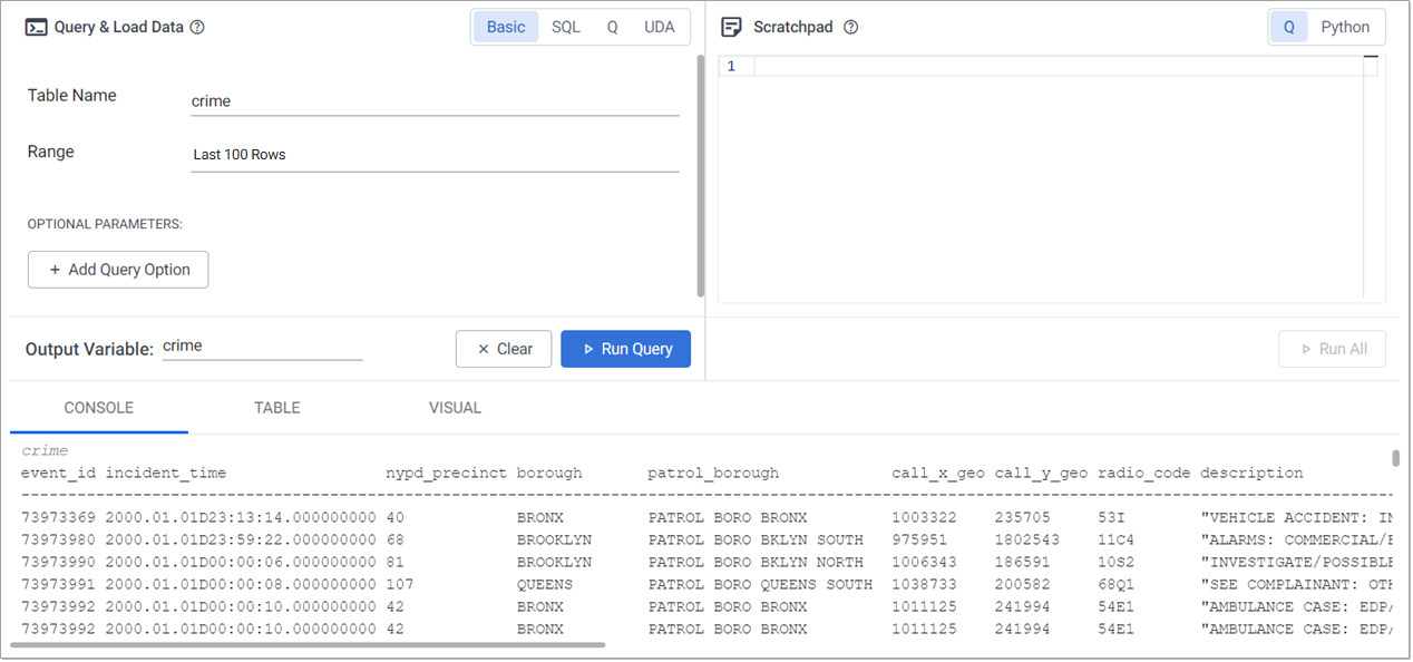 Basic query