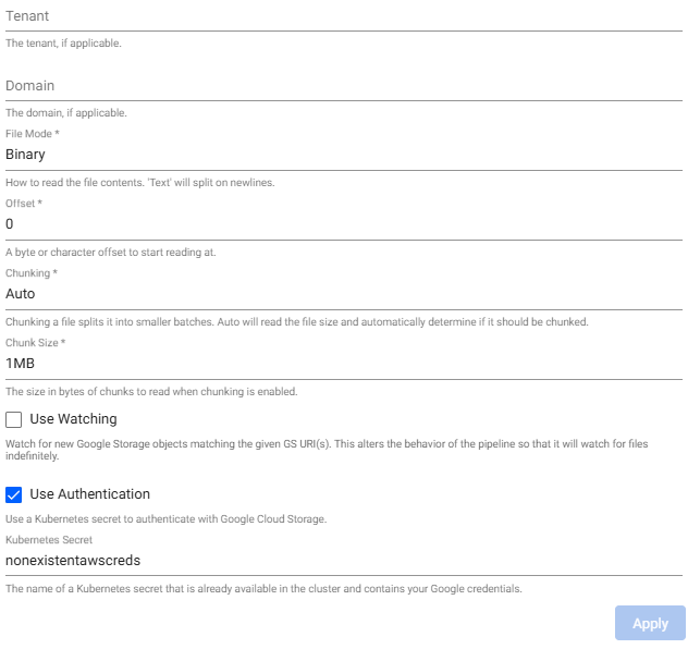 S3 config