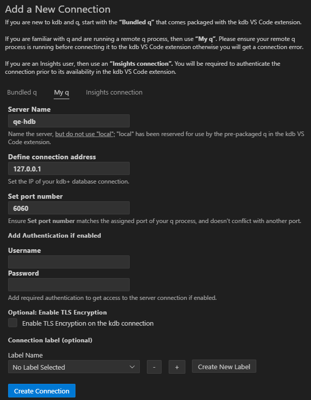 eqea-qe-hdb-connection
