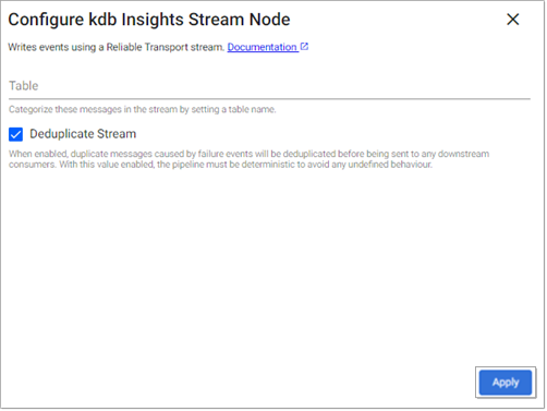 Stream writer properties