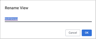 Rename view
