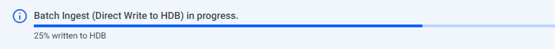Batch ingest in progress