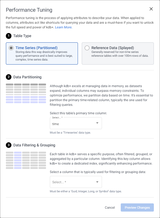 Performance Tuning Partitioned