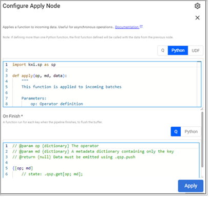 Python apply properties