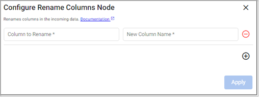 Rename Columns properties