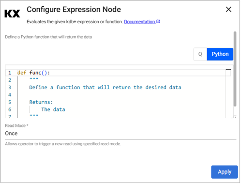 Python expression properties