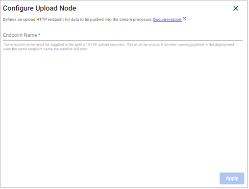 Upload reader properties