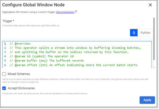 Global Window properties