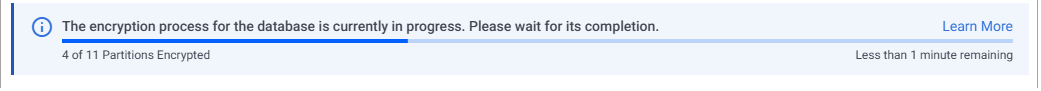 Encryption Progress Indicator
