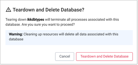 Teardown and delete
