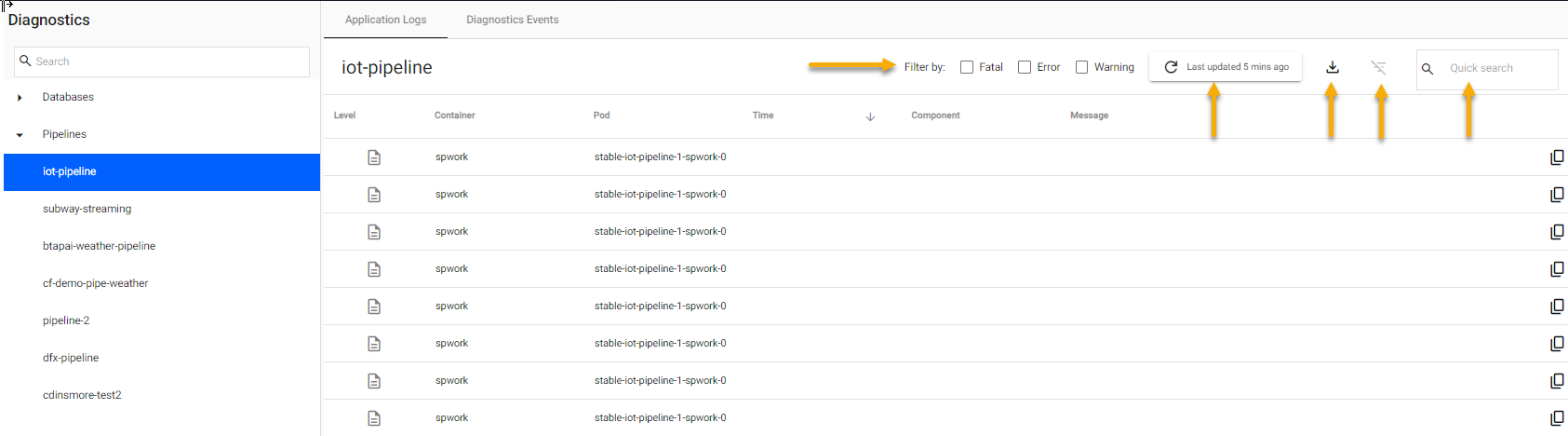 Application Logs