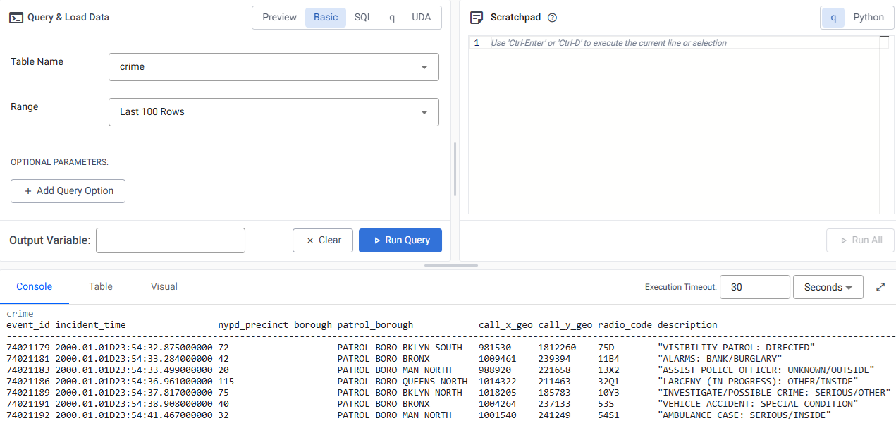 Basic query
