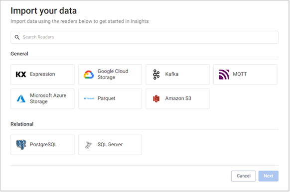 Import your data.