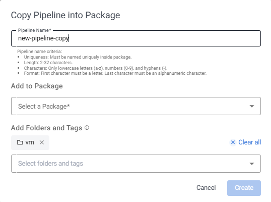 pipeline tab