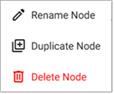 Right click menu on operator editing