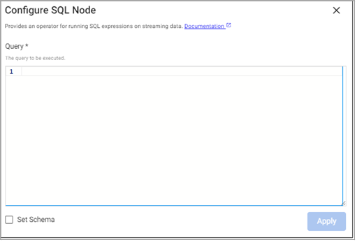 SQL node properties