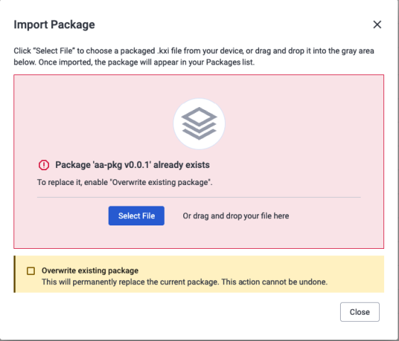 Import package