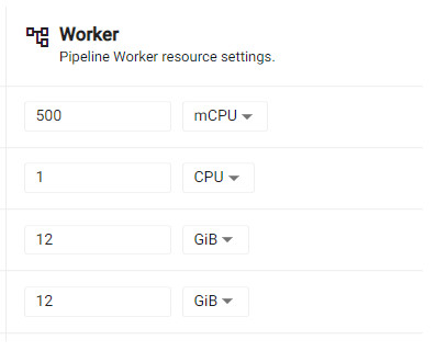 set pipeline memory