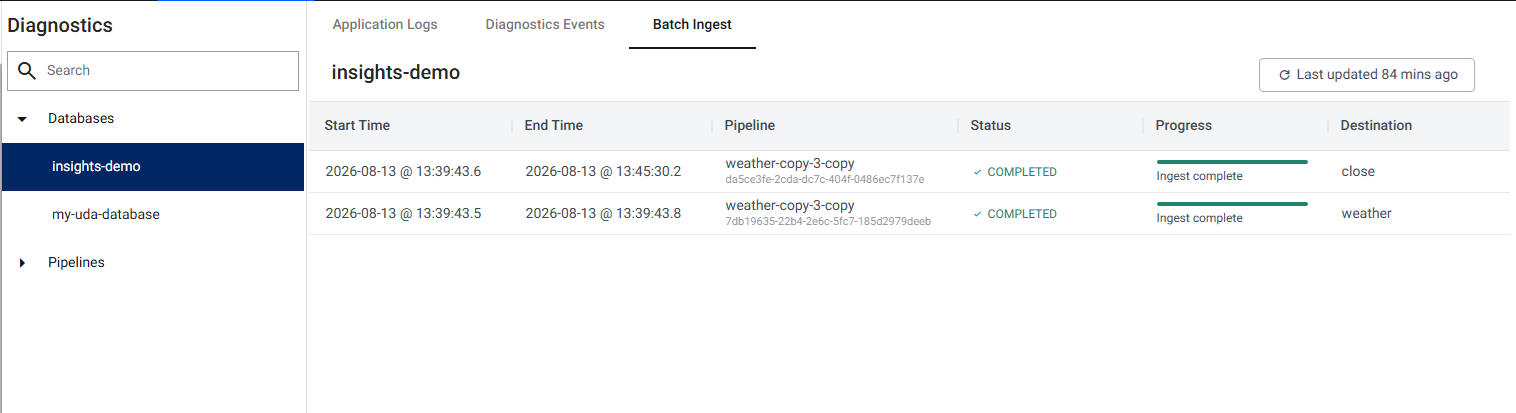 Batch ingest